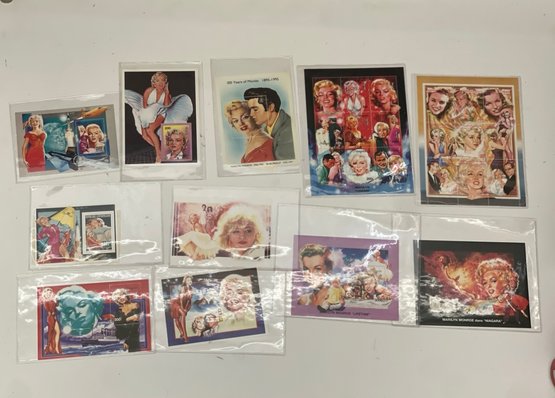 Marilyn Monroe Stamps International Collectors Society With COAs Set Of 11 Postage