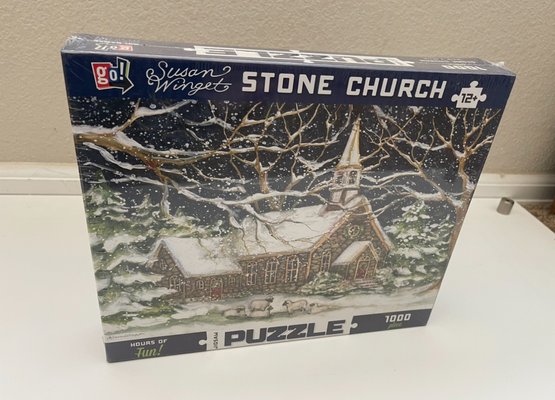 Susan Winget Stone Church 1000 Piece Jigsaw Puzzle New In Box Sealed Gift Idea