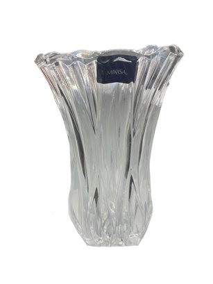 CRYSTAL MIKASA FLORAL VASE VERY LARGE ROSES MOTHERS DAY GIFT HOME DECOR