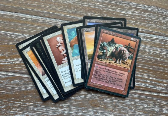 1993, 1994, 1995 EARLY 90s MAGIC THE GATHERING PLAYING CARDS SET OF 15 RANDOMLY SELECTED 2/3