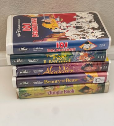 Disney Black Diamond Classic VHS Movie Lot Of 5