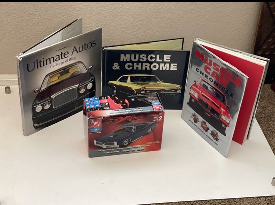 Fast And The Furious Lot Vintage Xander Cage's 67 GTO Model Car Kit, Coffee Table Conversation Books Hardcover