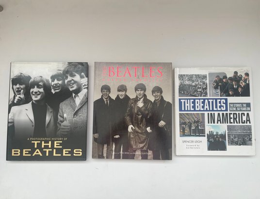 The Beatles Memorabilia Book Lot Of 3 Hardcover Coffee Table Conversation Books