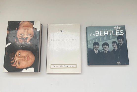 The Beatles Memorabilia Lot Of 3 Hardcover & Softcover Coffee Table Conversation Books