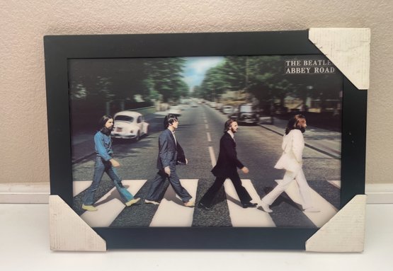Holographic The Beatles Abby Road Framed Art Print