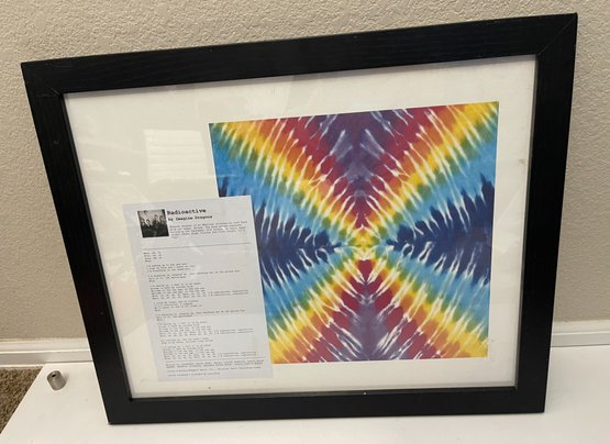 Radioactive By Imagine Dragons Collectible Framed Tie Dye Collectible