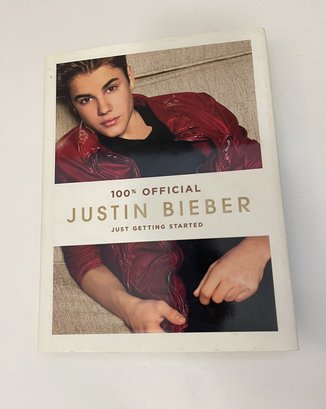 100 Official Justin Bieber Just Getting Started Hardcover Coffee Table Conversation Book