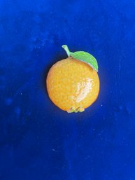 Vintage Enameled Orange Brooch ART Marking