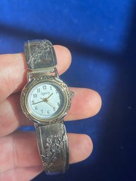 Vintage Legacy Women's Watch With Sterling Silver Plated Vintage Watch Band Unique