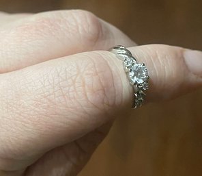Size 6 Diamond CZ Promise/anniversary Ring Unmarked