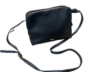 Vintage Matthew  Julian Black Pebbled Leather Women's Handbag
