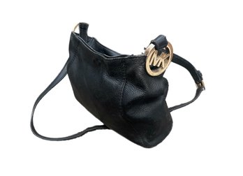 Vintage Black Leather Michael Kors Women's Handbag 1990s