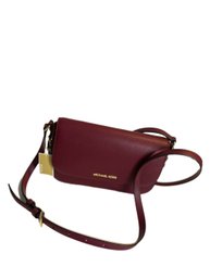 MICHAEL KORS BEDFORD LEGACY COLLECTION MULBERRY LARGE FLAP CROSSBODY LEATHER NWT