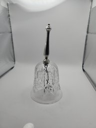 Lovely Sterling Silver And Cut Crystal Dinner Bell