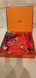 Vintage Authentic Hermes Rocking Horse Silk Scarf