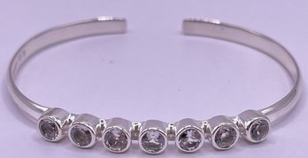 Fancy Deb Guyot Sterling Silver & Crystal Bracelet