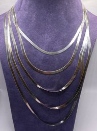 Fantastic Vintage Multi Strand Sterling Silver Necklace