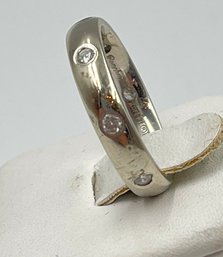 Elegant 14kt White Gold And Diamond Eternity Band