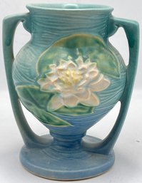 Roseville Art Pottery Blue Water Lily Vase