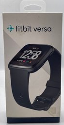 Fitbit Versa Smart Watch, Black/Black Aluminum, One Size (S & L Bands Included)