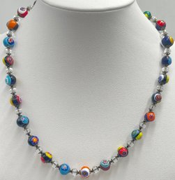 Vintage Millefiori Murano Glass Venetian Beaded Necklace