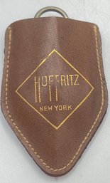 C1950 Hoffritz Cutiecut German Pocket Compass & Mileage Counter In Leather Case