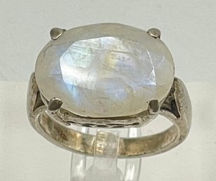 Vintage Sterling Silver & Rutilated Quartz Ring Size 9