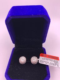 Stunning Sparkling Diamond Earrings NIB