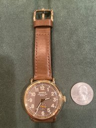 Mens Oversized Shinola Detroit Wristwatch