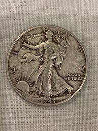 1943 Walking Liberty American 90 Silver Half Dollar