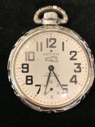 Cool Deco Railroad 17 Jewel Pocket Watch