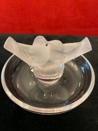 Lovely Lalique Dish With Doves