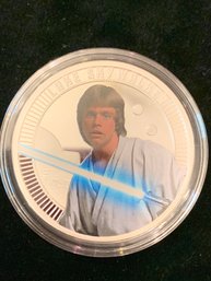 Luke Skywalker Photo Coin In Case