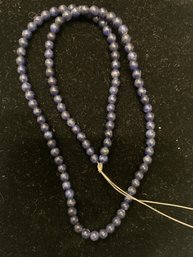 Vintage Strand Of Blue Lapis Beads