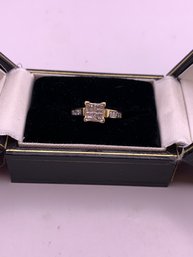 Beautiful Invisibly Set Diamonds In 14 Kt Gold