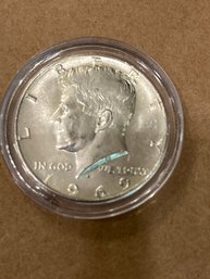 Kennedy Uncirculated 1969 Silver 1/2 Dollar