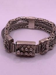 Fantastic Heavy Wide Sterling Silver Bracelet WOW