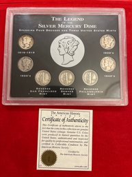 Silver Mercury Dimes Collection. 90 Silver