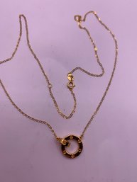 Cartier Inspired Screw Necklace 18kt Gold