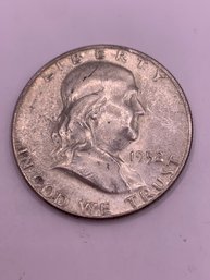 1952 Franklin Half Dollar 90 Percent Silver