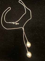 Beautiful Sterling Silver HONORA Lariat Necklace