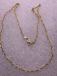 Fancy Link 14kt Yellow Gold 18 Inch Chain