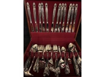 Service For 12 Copenhagen Pattern Flatware Set 65 Pcs