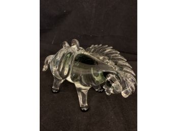 Mid Century Murano Glass Horse Figurine