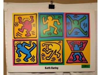 After KEITH HARING (1958 - 1990) Mounted Poster