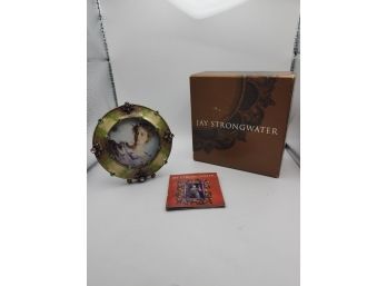 New Inbox J Strongwater Round Photo Frame