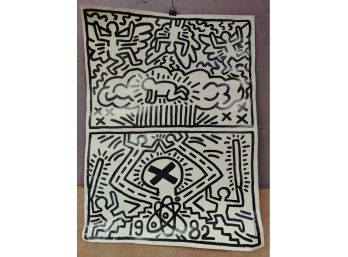 KEITH HARING (1958 - 1990) Poster For Nuclear Disarmament 1982