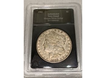 Genuine 1902 Morgan Silver Dollar