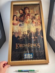 Framed Lord Of The Rings Poster