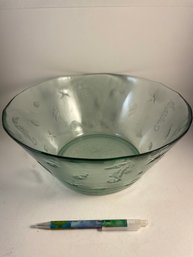 Green Glass Sea Life Bowl